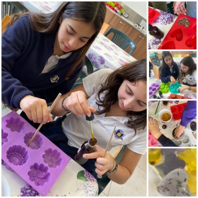 Art Students Participate in Soap Making Workshop at CyHerbia Botanical Gardens